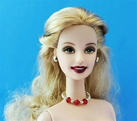 BARBIE CURLY BLONDE HAIR Nude Doll Twist At Waist GORGEOUS NECKLACE EARRINGS 11 98 PicClick UK