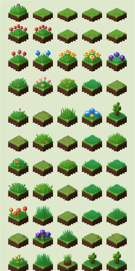 Ground Sprite Sheet: Dirt and Grass | Stable Diffusion Online