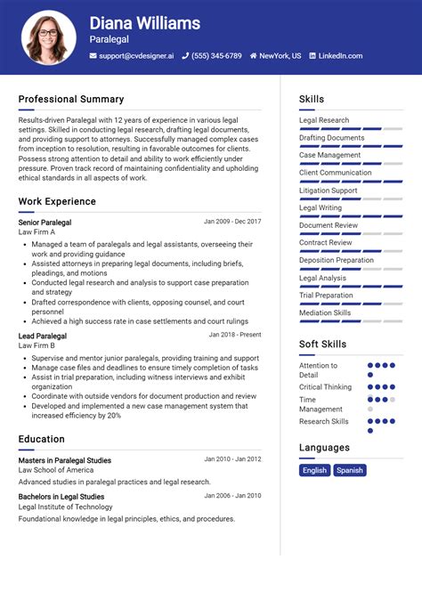 paralegal resume    tips templates cvdesignerai