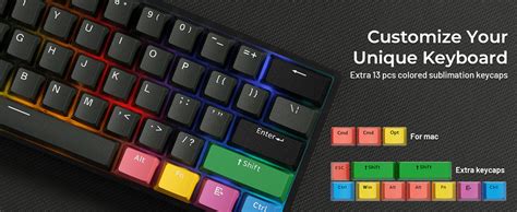 Amazon Ohy Xvx Hot Swappable Mechanical Keyboard Rgb Backlit Wired Gaming Keyboard