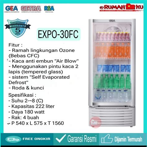 Jual GEA SHOWCASE EXPO 30FC EXPO 30 FC EXPO 30FC Display Cooler