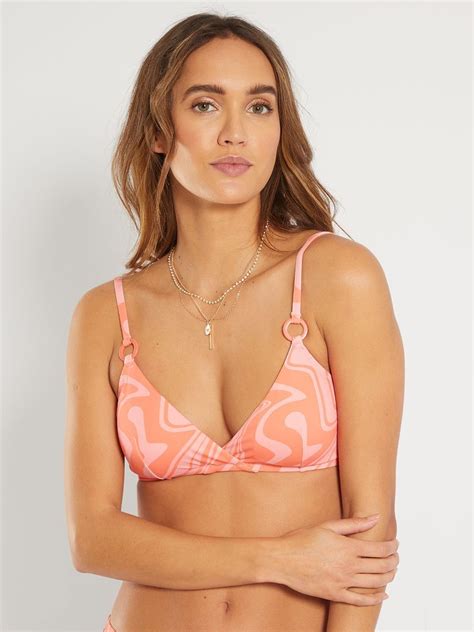 Haut De Maillot De Bain Triangle Rose Corail Kiabi 12 00