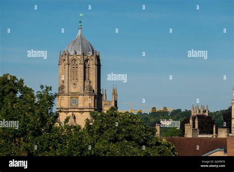 Tom Tower Oxford Stock Photo Alamy
