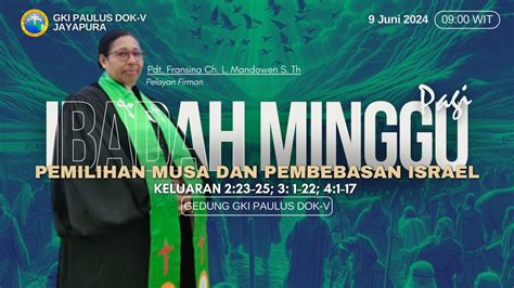 Ibadah Minggu Pagi Juni Dilayani Oleh Pdt Fransina Mandowen