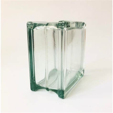 Vintage Square Glass Block Vase Chairish