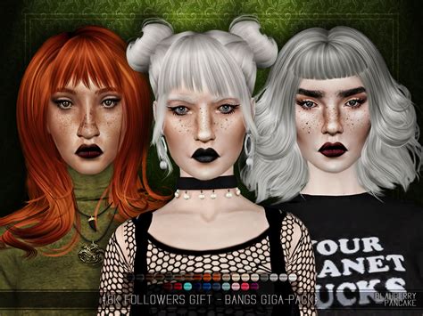 Sims 4 CC S The Best Bangs By Blahberry Pancake