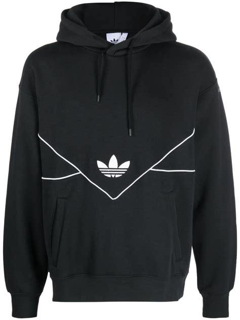 adidas chest logo print hoodie smart closet