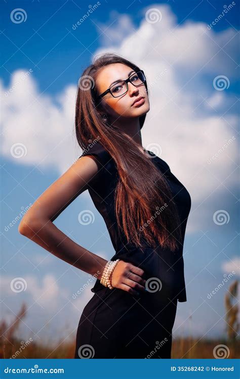 Brunette In Costume Stock Photo Image Of Business Brunette
