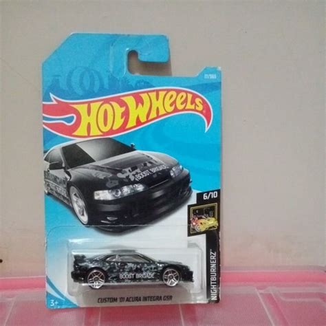 Jual Hot Wheels Custom Acura Integra Gsr Boost Brigade Hitam Shopee Indonesia