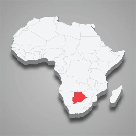 botswana on a map of africa 6