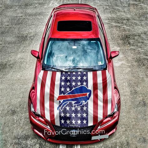 Buffalo Bills Itasha Car Vinyl Hood Wrap Decal Sticker Favor Graphics