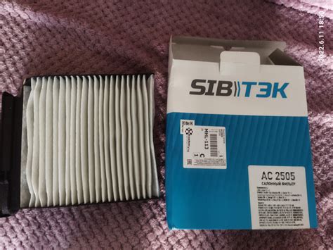 салонный фильтр (внедрение) — Nissan Almera V (G11/15), 1,6 л, 2014 ...