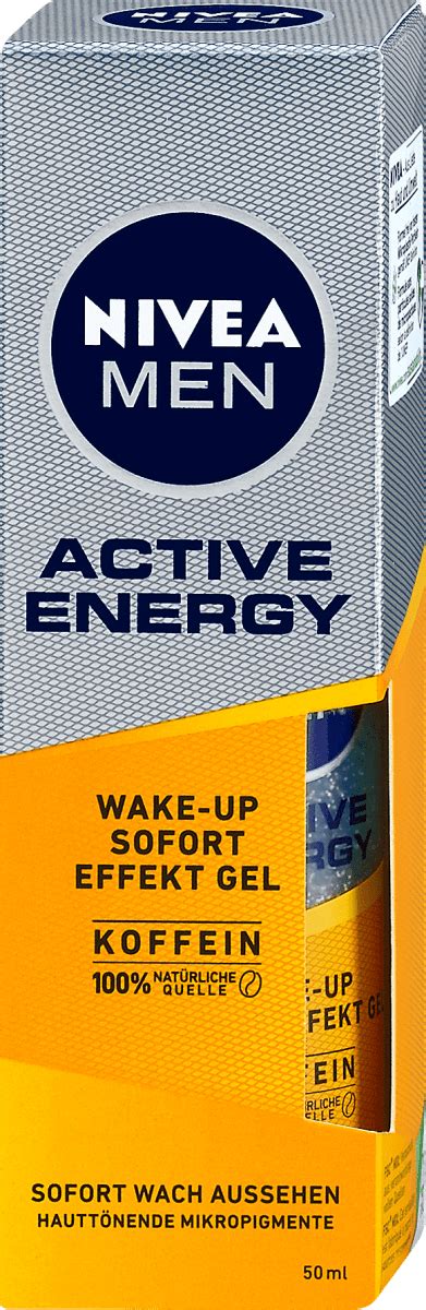 Nivea Men Active Energy Wake Up Sofort Effekt Gel 50 Ml Dmat