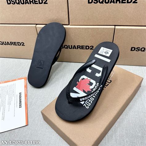 Dép Tông Nam DSQ Chữ ICON Họa Tiết Cao Cấp Hot Hè Dép Xỏ Ngón Nam Nữ Mẫu Mới Về SALE LỚN