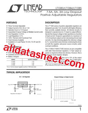 LT1084 Datasheet(PDF) - Linear Technology