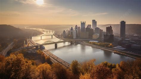 강이 내려다보이는 가을 전망에서 본 피츠버그 도시 스카이라인, 피츠버그시의 사진, 피츠버그, 도시 배경 일러스트 및 사진 무료 ...