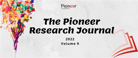 Announcing the Publication of 2022 Pioneer Research Journal | Blog