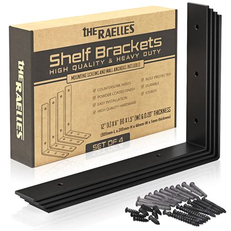 Buy Floating Shelf Bracket Heavy Duty Shelf Brackets Premium 12