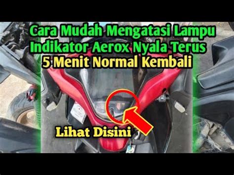 Pemilik Motor Yamaha Aerox Harus Tau Penyebab Lampu Indikator Mil