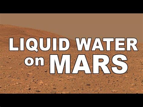 How Does Mars Make Liquid Water Video