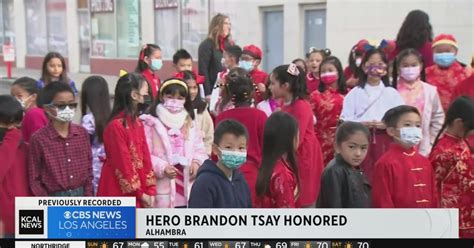 Brandon Tsay Honored At Lunar New Year Festival In Alhambra Cbs Los Angeles