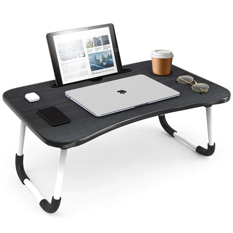 Lammaloe Foldable Lap Desk, Portable & Lightweight Laptop Desk for Bed