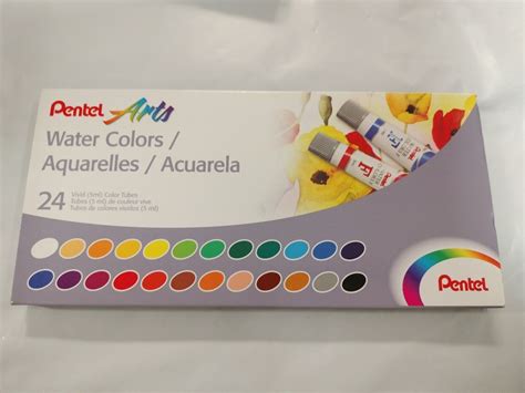 24 Color Pentel Arts Watercolor Set Wfrs24 For Sale Online Ebay