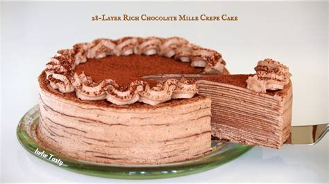 Best Homemade Chocolate Mille Crepe Cake Creamy Rich Flavor