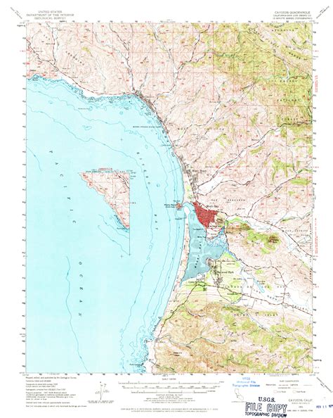 Cayucos Beach California Map at Pamela Beeler blog