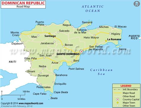 dominican republic road map