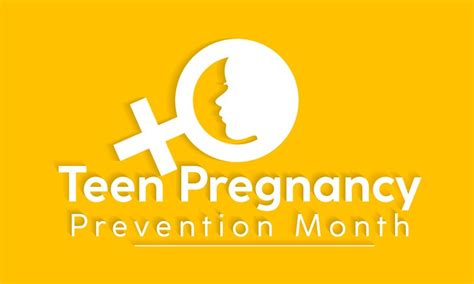 National Teen Pregnancy Prevention Month Health Vector Image