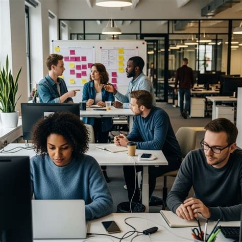 modern office teamwork image office workplace technology