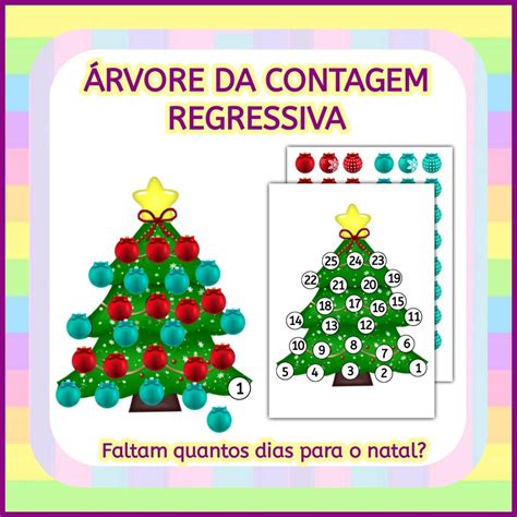 Rvore De Contagem Regressiva Natal Educa Market