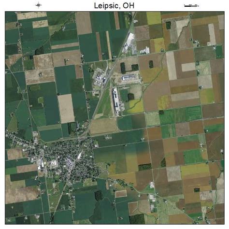 Aerial Photography Map of Leipsic, OH Ohio