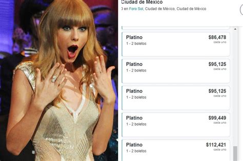 Revenden Boletos Para Taylor Swift En México Hasta En Más De 100 Mil Pesos