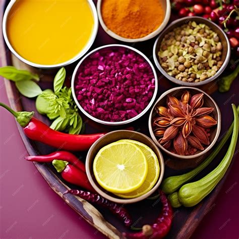 Premium AI Image | Foodie's Delight Culinary Moodboard with Ingredients