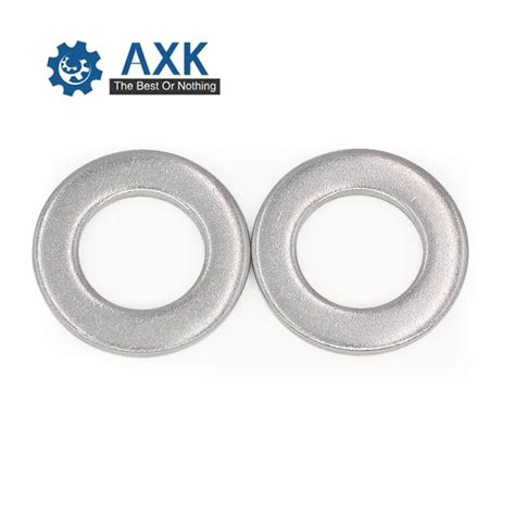 1 50 100pcs Gb97 A2 304 Stainless Steel Flat Washer Plain Gasket For M1