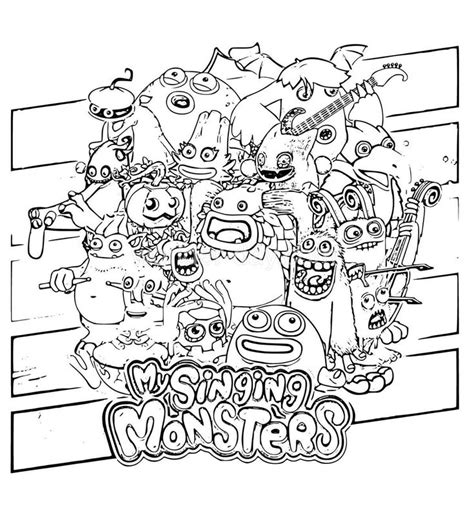 My Singing Monsters Coloring Pages | WONDER DAY — Coloring pages for ...