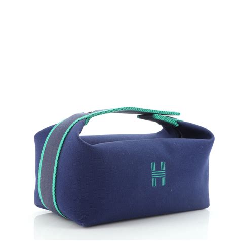 Hermes Bride A Brac Travel Case Toile Pm 880091 Rebag
