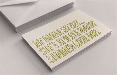 My Mama So Hot Mother S Day Card