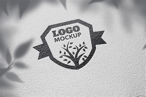 Premium Psd Stamp Logo Mockup