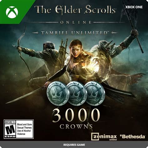 The Elder Scrolls Online Tamriel Unlimited 3,000 Crowns | GameStop