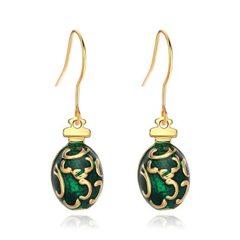 China Handmade Enamel Easter Charm 925 Egg Hook Pendant Earrings