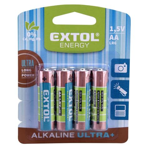 Baterie alkalické Energy Ultra Extol levně Kupi cz