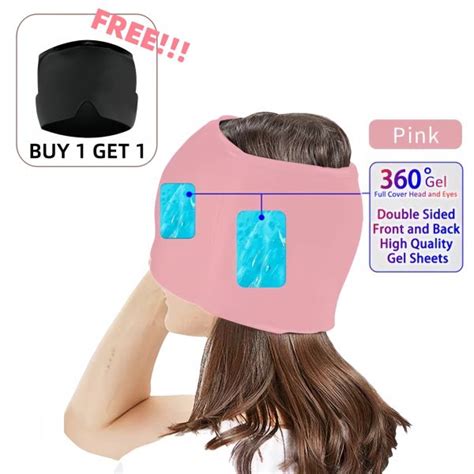Dropship Gel Migraine Relief Cap Hot Cold Headache Ice Hat Reusable Stress Pressure Mask