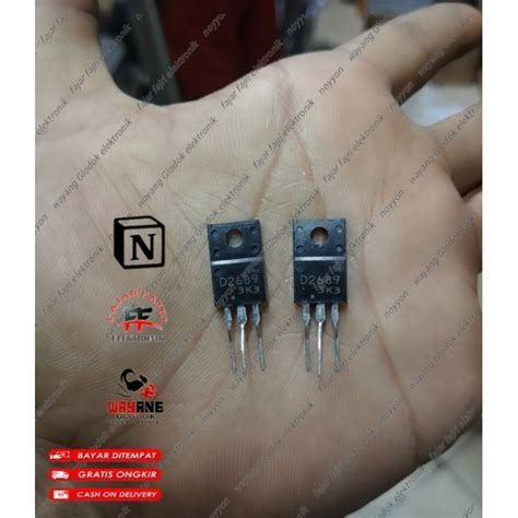 Jual ic transistor mosfet D2689 ori HORIZONTAL D 2689 asli kecil ...