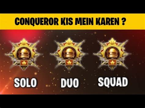 Solo Tpp Conqueror Tipssolo Duo Or Squad Conqueror Which Is Best