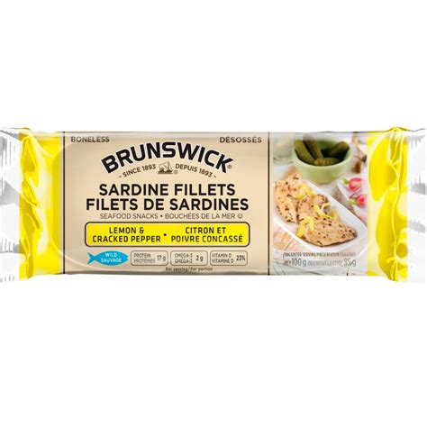 Brunswick Seafood Snacks In Lemon And Pepper 100g Brandco Direct Inc