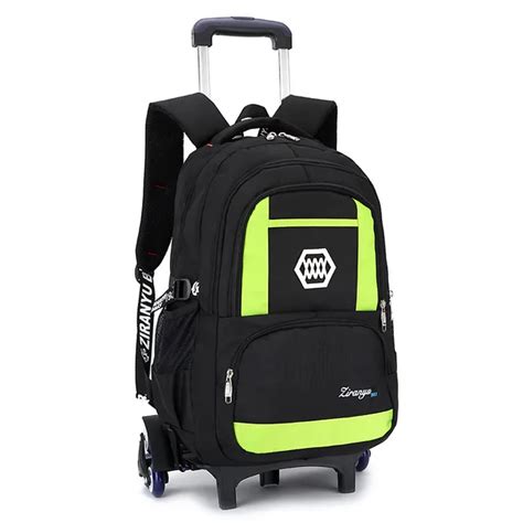 Kids Travel Luggage Rolling Bags School Trolley Bag Backpack On Wheels