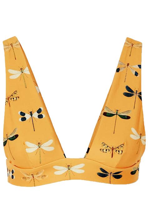 Agua By Agua Bendita Laurie Printed Triangle Bikini Top The Outnet